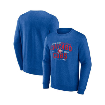 Men's Branded Heathered Royal Chicago Cubs Classic Move Pullover Sweatshirt