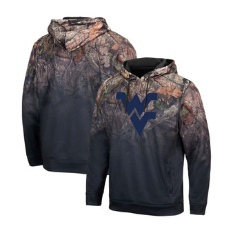 Men's Black West Virginia Mountaineers Mossy Oak Pullover Hoodie