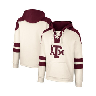 Men's Cream Texas A&M Aggies Lace-Up 4.0 Vintage-Like Pullover Hoodie