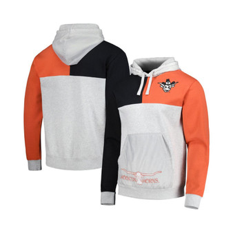 Men's Heather Gray Texas Longhorns Tie-Breaker Pullover Hoodie