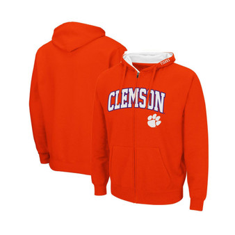 Men's Orange Clemson Tigers Arch Logo 3.0 Full-Zip Hoodie