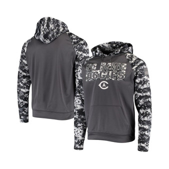 Men's Charcoal UC Davis Aggies OHT Military-Inspired Appreciation Digital Camo Pullover Hoodie