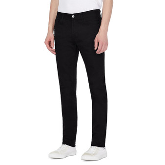 Men's 5 Pocket Slim-Fit Black Jeans