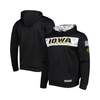 Men's Black Iowa Hawkeyes OHT Military-Inspired Appreciation Team Color Pullover Hoodie