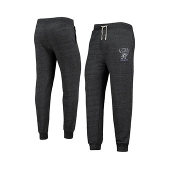 Men's Heathered Black Kansas State Wildcats Dodgeball Tri-Blend Pants