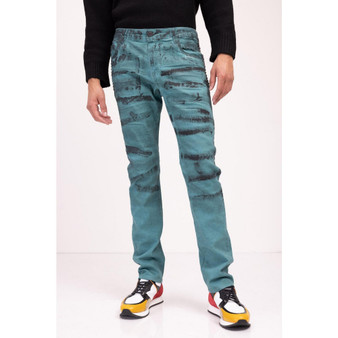 Men's Modern Swiped Denim Jeans