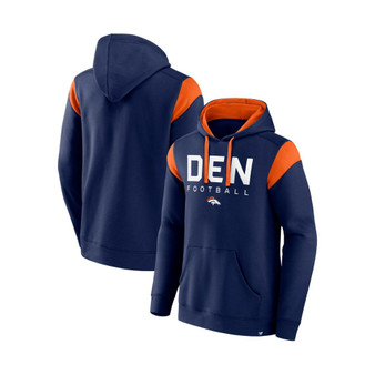 Men's Branded Navy Denver Broncos Call The Shot Pullover Hoodie