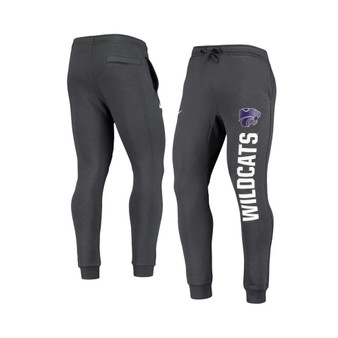Men's Anthracite Kansas State Wildcats Primary Logo Club Fleece Joggers
