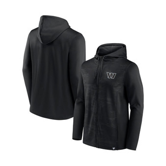 Men's Branded Black Washington Commanders Ball Carrier Full-Zip Hoodie