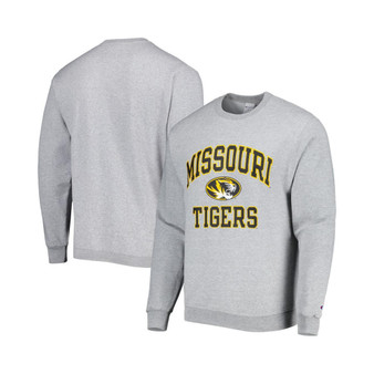 Men's Heather Gray Missouri Tigers High Motor Pullover Sweatshirt