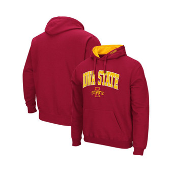 Men's Cardinal Iowa State Cyclones Arch and Logo 3.0 Pullover Hoodie