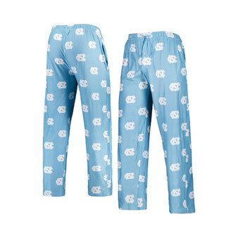 Men's Carolina Blue North Carolina Tar Heels Logo Flagship Allover Print Pants