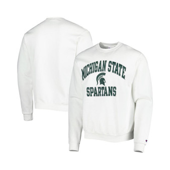 Men's White Michigan State Spartans High Motor Pullover Sweatshirt