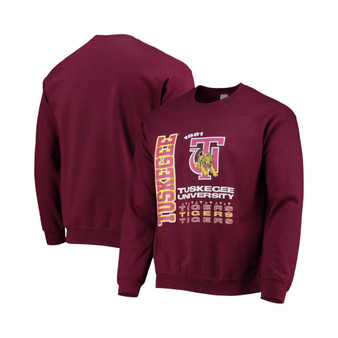 Men's Crimson Tuskegee Golden Tigers Pullover Sweatshirt