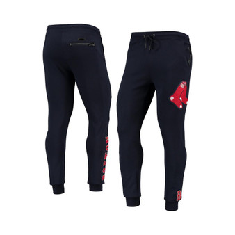 Men's Navy Boston Red Sox Logo Jogger Pants