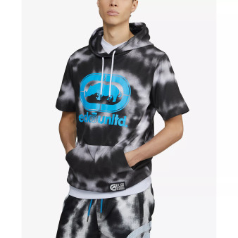 Men's Big and Tall Short Sleeve Star Burst Hoodie