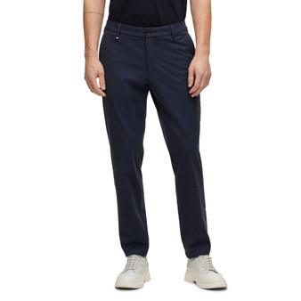 Men's Slim-Fit Micro-Patterned Trousers