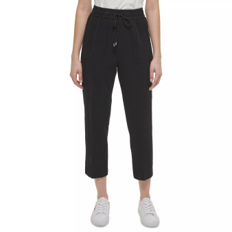Cotton Pull-On Drawstring Pants