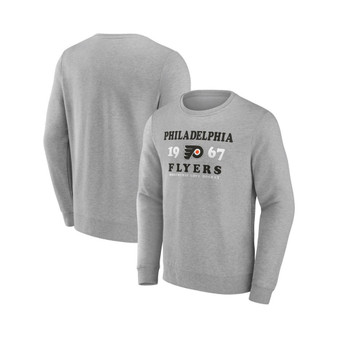 Men's Branded Heather Charcoal Philadelphia Flyers Fierce Competitor Pullover Sweatshirt