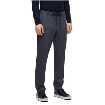 Men's Macro-Printed Regular-Fit Trousers