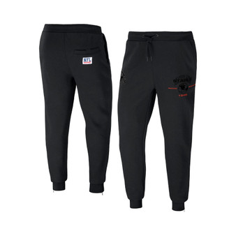 Men's NFL X Staple Black Cleveland Browns Embroidered Fundementals Globe Fleece Pant