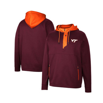 Men's Maroon Virginia Tech Hokies Luge 3.0 Quarter-Zip Hoodie