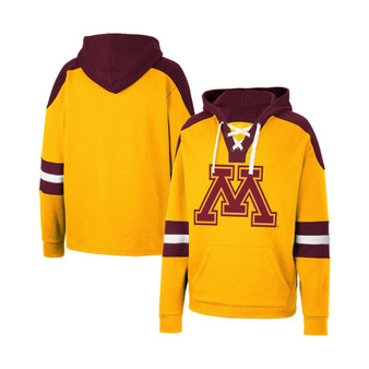 Men's Gold Minnesota Golden Gophers Lace-Up 4.0 Pullover Hoodie