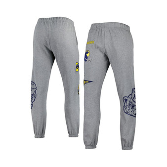 Men's Heather Gray Michigan Wolverines City Collection Fleece Sweatpants