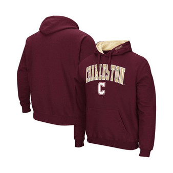 Men's Maroon Charleston Cougars Arch & Logo Pullover Hoodie