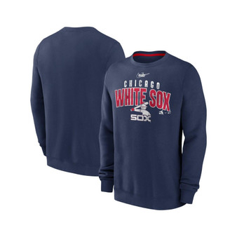 Men's Navy Chicago White Sox Cooperstown Collection Team Shout Out Pullover Sweatshirt
