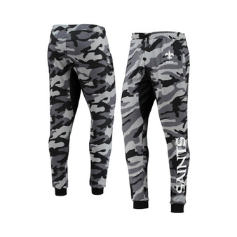 Men's Black New Orleans Saints Camo Jogger Pants