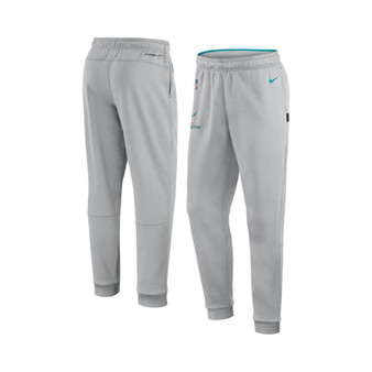 Men's Gray Miami Dolphins Sideline Logo Performance Pants