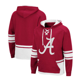 Men's Crimson Alabama Crimson Tide Hockey 3.0 Pullover Hoodie