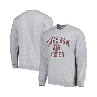 Men's Heather Gray Texas A&M Aggies High Motor Pullover Sweatshirt