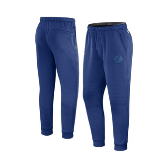 Men's Branded Blue Tampa Bay Lightning Authentic Pro Team Travel and Training Sweatpants