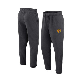 Men's Branded Heather Charcoal Chicago Blackhawks Form Tracking Sweatpants