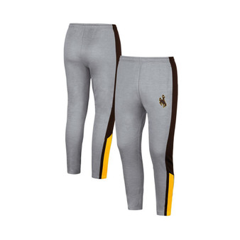 Men's Gray Wyoming Cowboys Up Top Pants