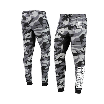 Men's Black Cleveland Browns Camo Jogger Pants