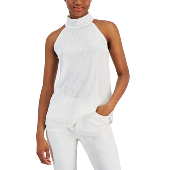 Women's Sequined Halter Top, Created for Macy's