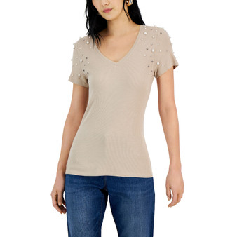 Women's Embellished T-Shirt, Created for Macy's