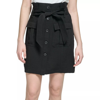 Cargo Belted Pencil Skirt