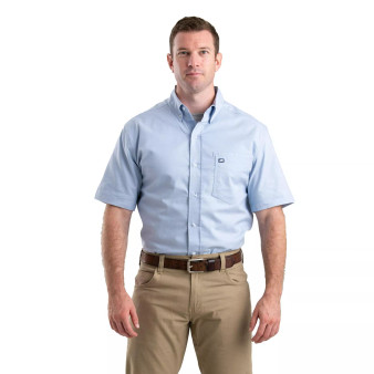 Men's Big & Tall Foreman Flex Short Sleeve Button Down Shirt