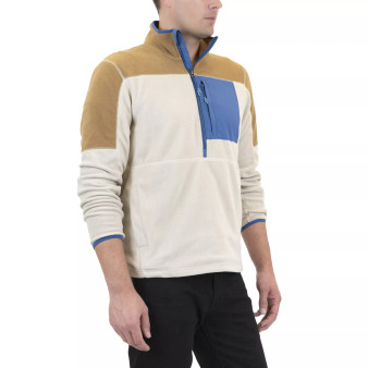 Men's Color Block Half Zip Fleece