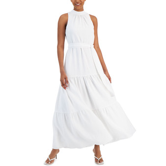 Women's Halterneck Tiered Maxi Dress