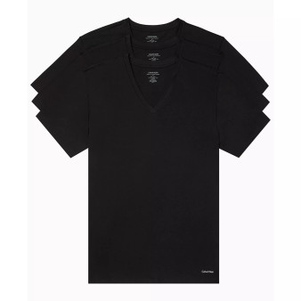 Men's Tall Cotton Classics SS V Neck 3 Pack