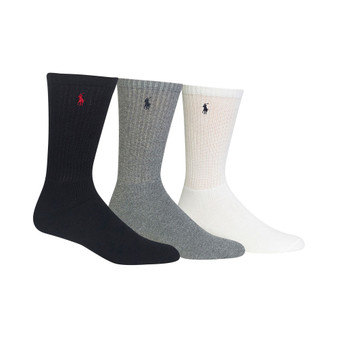 Men's Socks, Extended Size Classic Athletic Crew 3 Pack
