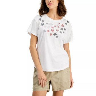 Women's Embellished Star Graphic T-Shirt