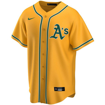 Men's Oakland Athletics Official Blank Replica Jersey
