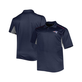 Men's Navy New England Patriots Big and Tall Team Color Polo Shirt