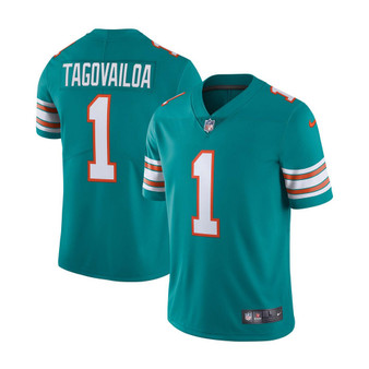 Men's Tua Tagovailoa Aqua Miami Dolphins Alternate Vapor Limited Jersey